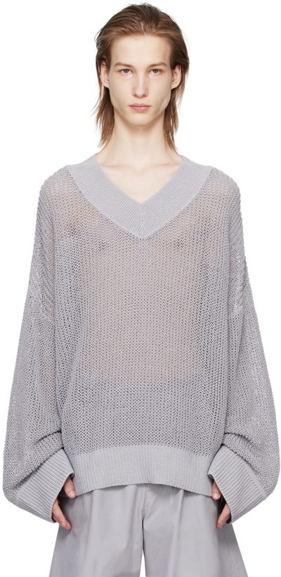 Shop A. A. Spectrum Gray Century Sweater In Basalt Grey