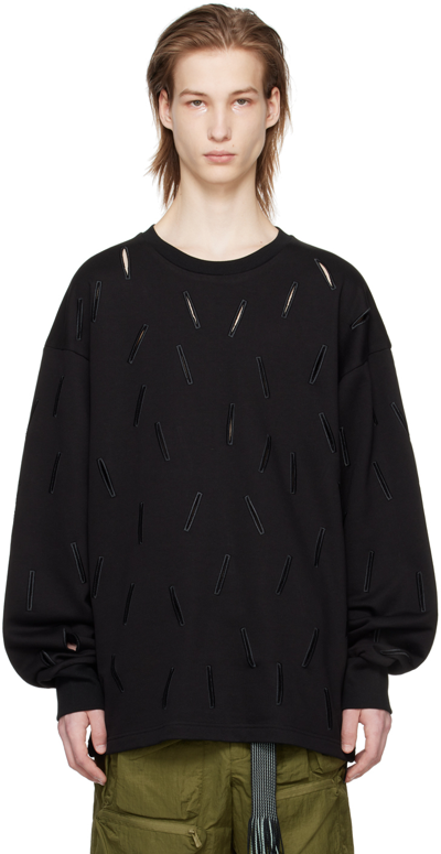 Shop A. A. Spectrum Black Cutters Sweatshirt In Black Rock
