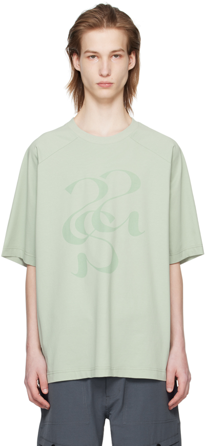 Shop A. A. Spectrum Green Monogram T-shirt In Fresh Mint