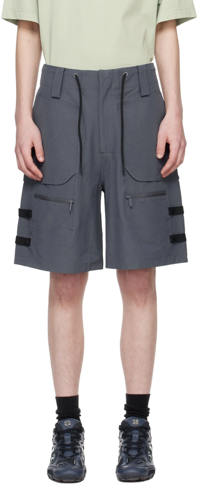 Shop A. A. Spectrum Gray Stormer Shorts In Basalt Grey