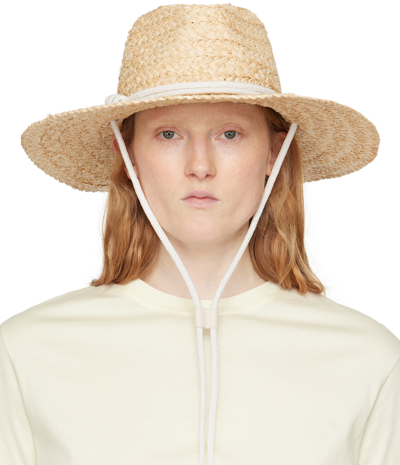 Shop Rag & Bone Beige Braided Straw Panama Hat In Nat