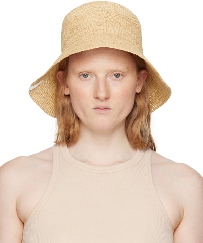 Shop Rag & Bone Beige Jade Rollable Bucket Hat In Nat