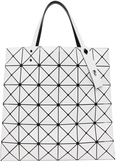 Shop Bao Bao Issey Miyake White Lucent Tote In 01-white
