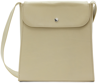 Shop Our Legacy Beige Extended Bag In Dusty White Leather