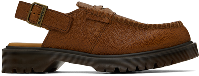 Shop Dr. Martens' Tan Penton Slingback Loafers In Whiskey Westminster