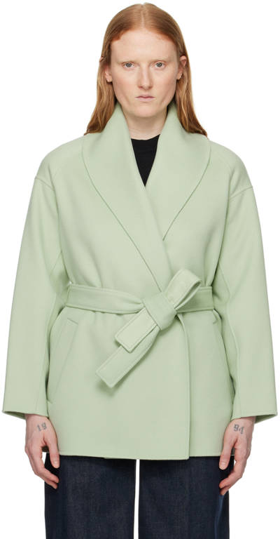 Shop Mackage Green Tyra Jacket In Jade