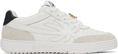 Shop Palm Angels White Palm Beach University Sneakers In White Whit