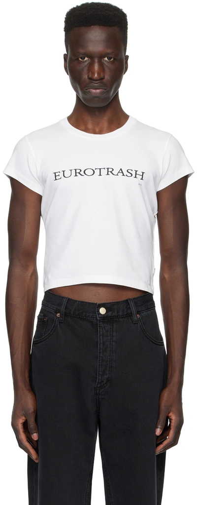 Shop Eytys White Zion T-shirt In Eurotrash White