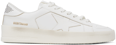 Shop Golden Goose White Stardan Sneakers In Optic White