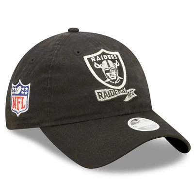 Shop New Era Black Las Vegas Raiders 2022 Sideline Adjustable 9twenty Hat