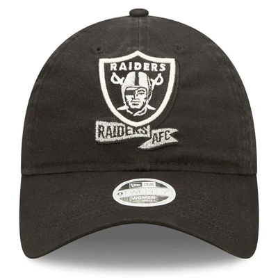 Shop New Era Black Las Vegas Raiders 2022 Sideline Adjustable 9twenty Hat
