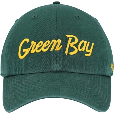 Shop 47 ' Green Green Bay Packers Crosstown Clean Up Adjustable Hat