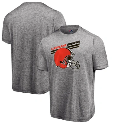 Shop Majestic Heathered Gray Cleveland Browns Showtime Pro Grade T-shirt