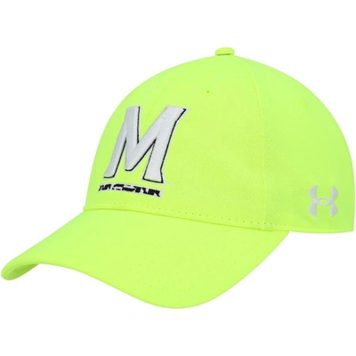 Shop Under Armour Yellow Maryland Terrapins Signal Caller Performance Adjustable Hat In Neon Green