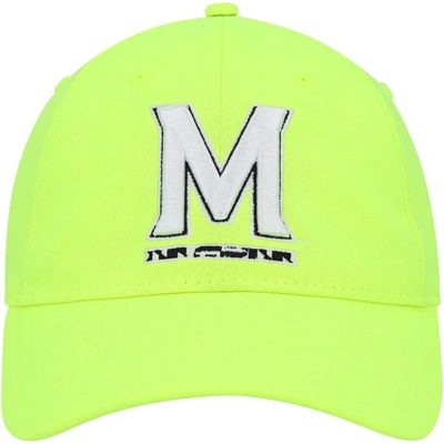 Shop Under Armour Yellow Maryland Terrapins Signal Caller Performance Adjustable Hat In Neon Green