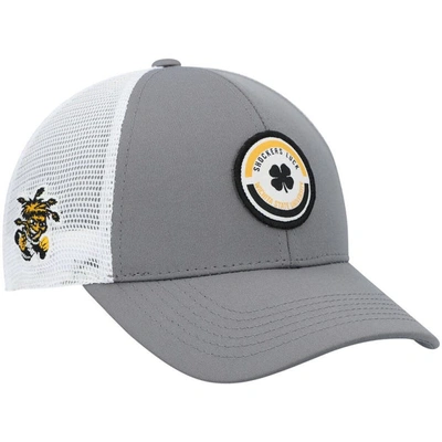 Shop Black Clover Gray/white Wichita State Shockers Motto Trucker Snapback Hat