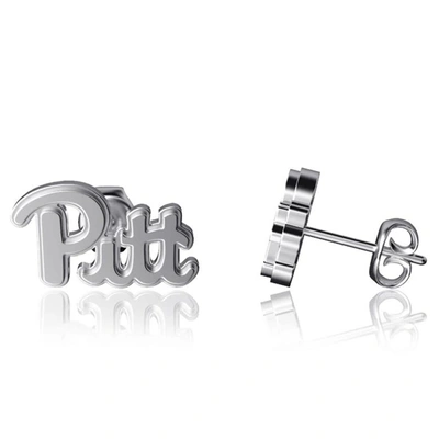 Shop Dayna Designs Pitt Panthers Team Logo Silver Post Earrings