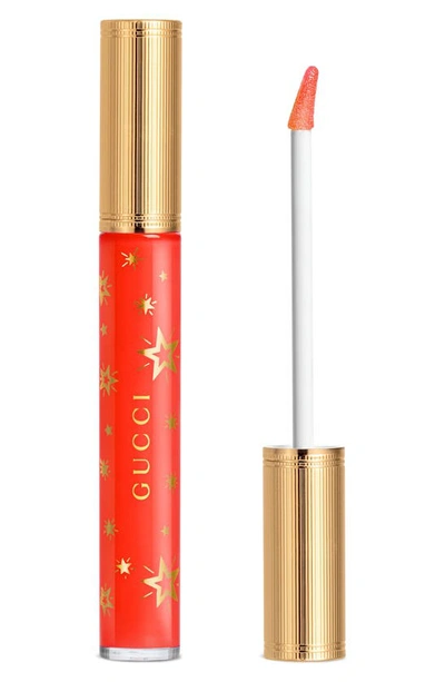 Shop Gucci Gloss À Lèvres Plumping Lip Gloss In 526 Teresina Red