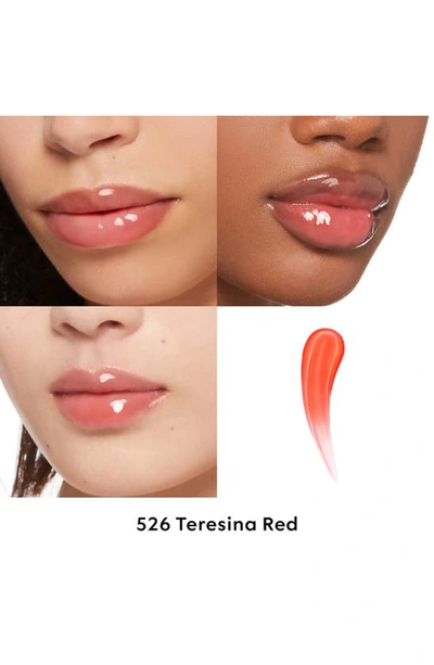 Shop Gucci Gloss À Lèvres Plumping Lip Gloss In 526 Teresina Red