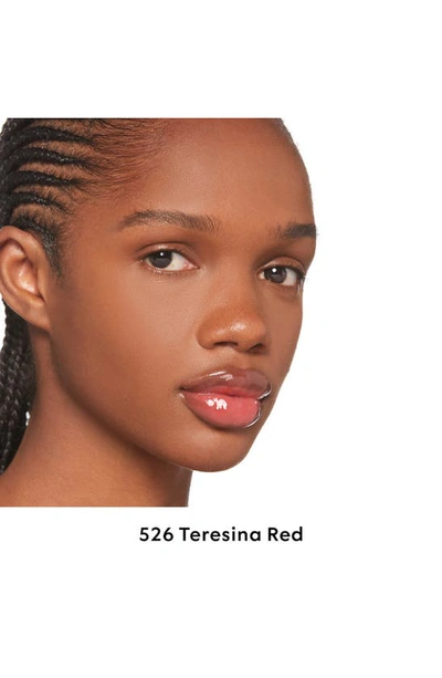 Shop Gucci Gloss À Lèvres Plumping Lip Gloss In 526 Teresina Red