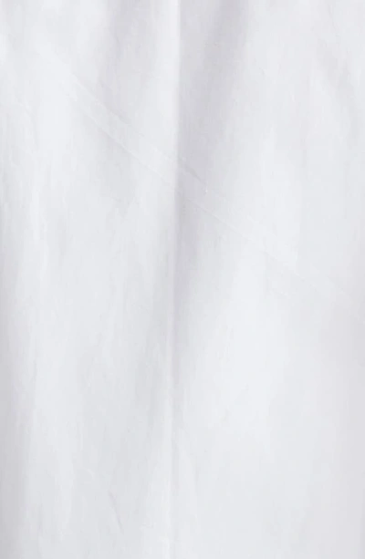 Totême Toteme Oversized Poplin Tux Shirt White In White