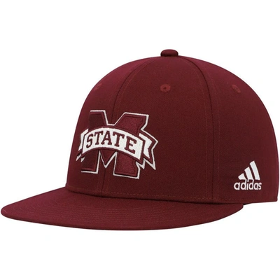 Shop Adidas Originals Adidas Maroon Mississippi State Bulldogs Sideline Snapback Hat