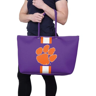 Shop Foco Clemson Tigers Tote Bag In Orange