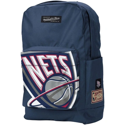 Shop Mitchell & Ness New Jersey Nets Hardwood Classics Backpack In Blue