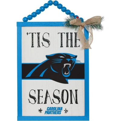 Shop Foco Carolina Panthers 'tis The Season Sign In Blue