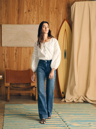 Shop Faherty Enna Top In White