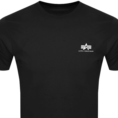 Shop Alpha Industries Basic Logo T Shirt Black