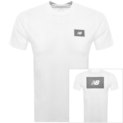 Shop New Balance Logo T Shirt White