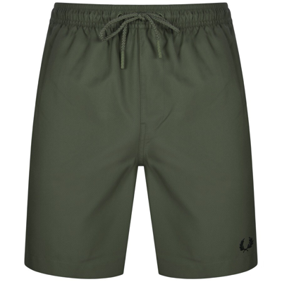 Shop Fred Perry Classic Swim Shorts Green