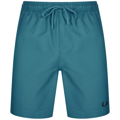 Shop Fred Perry Classic Swim Shorts Blue