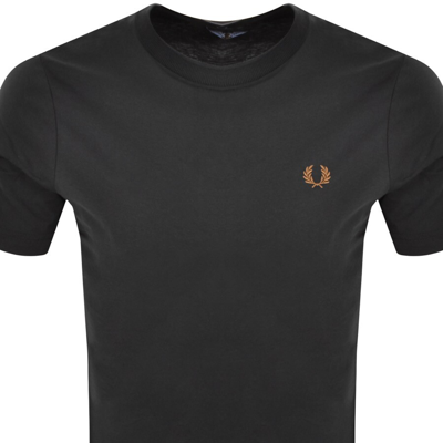 Shop Fred Perry Crew Neck T Shirt Grey