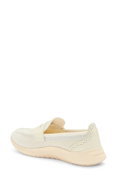 Shop Cole Haan Zerøgrand Metro Stitchlite Loafer In Ivoryy And Sand
