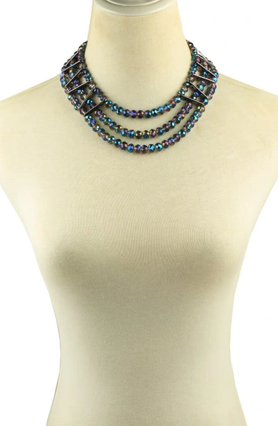 Shop Eye Candy Los Angeles The Luxe Collection Amsterdam Statement Necklace In Grey
