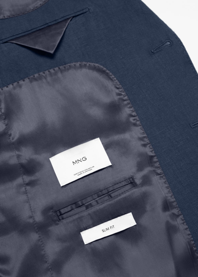 Mango Veste In Bleu Marine Foncé