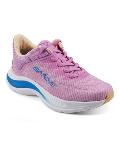 Shop Easy Spirit Women's Easymove Round Toe Lace-up Sneakers In Pink Multi