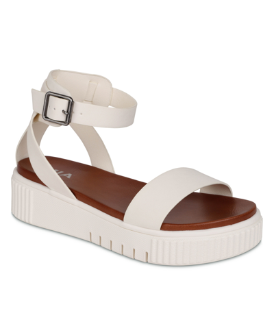 Mia Lunna Platform Ankle Strap Sandal In Ice