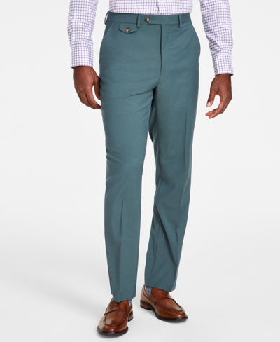 Shop Tayion Collection Men's Classic-fit Solid Suit Pants In Green