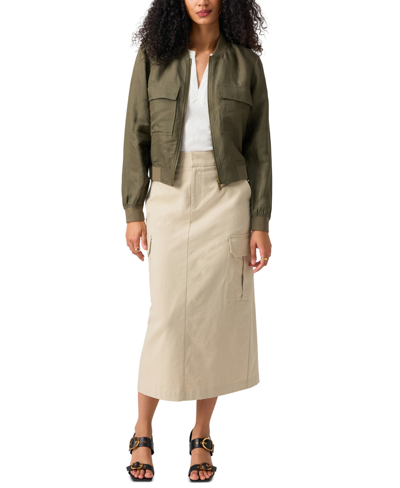 Shop Sanctuary Women's Eve Relaxed-fit Bomber Jacket In Burnt Olive