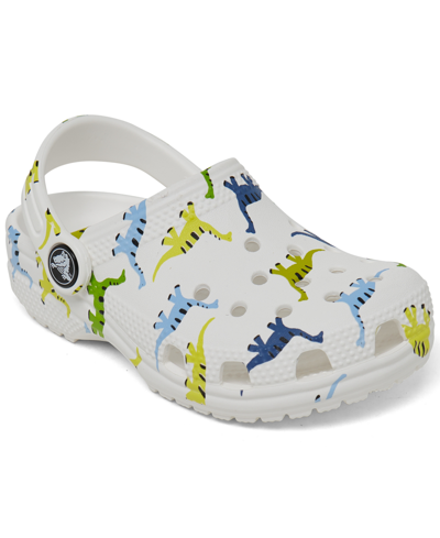 Shop Crocs Toddler Kids Character Print Classic Clogs From Finish Line In Dinosaur