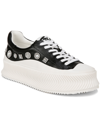 Shop Circus Ny By Sam Edelman Women's Taelyn Embellished Lace-up Platform Sneakers In Black
