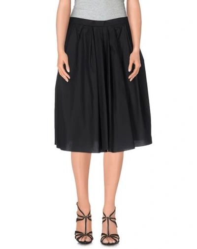Carven Knee Length Skirt In Black