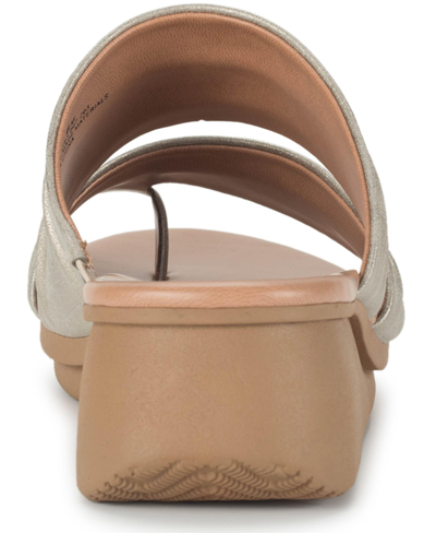 Shop Baretraps Women's Venus Toe Loop Slide Wedge Sandals In White