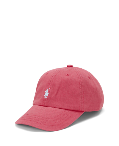 Shop Polo Ralph Lauren Toddler And Little Boys Cotton Chino Ball Cap In Pale Red