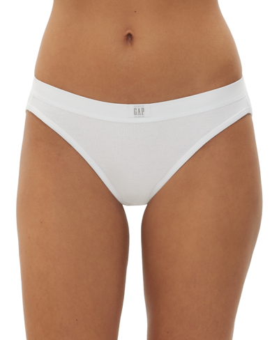 Shop Gap Body Women's Logo Comfort Bikini Underwear Gpw01075 In Optic Whit