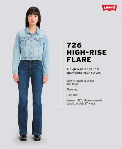Levi's Women's 726 High Rise Slim Fit Flare Jeans In Soft Clean