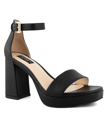 Shop Jones New York Women's Toren Block Heel Platform Sandals In Black